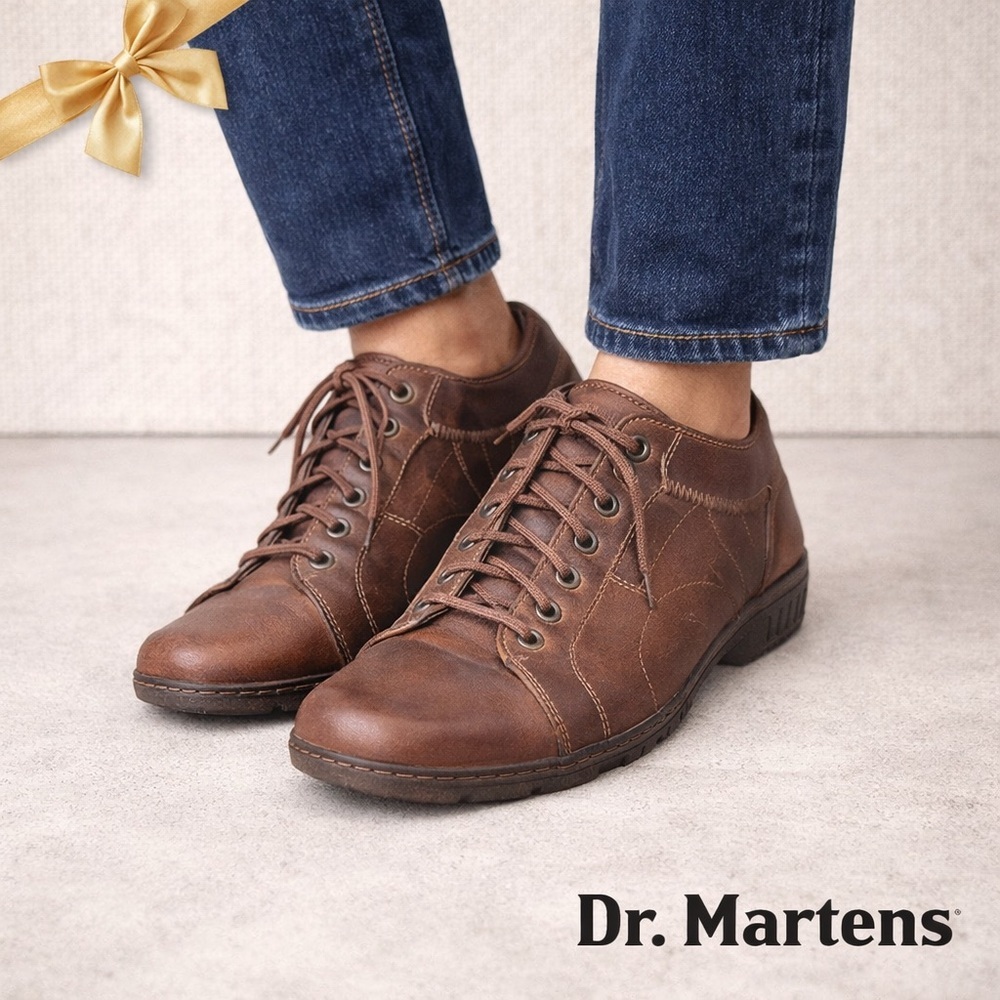 DocMartens Burnished Brown Oxford Size 10M